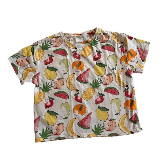 Zara Fruits Shirt Size 10 Y - Picture 1 of 3